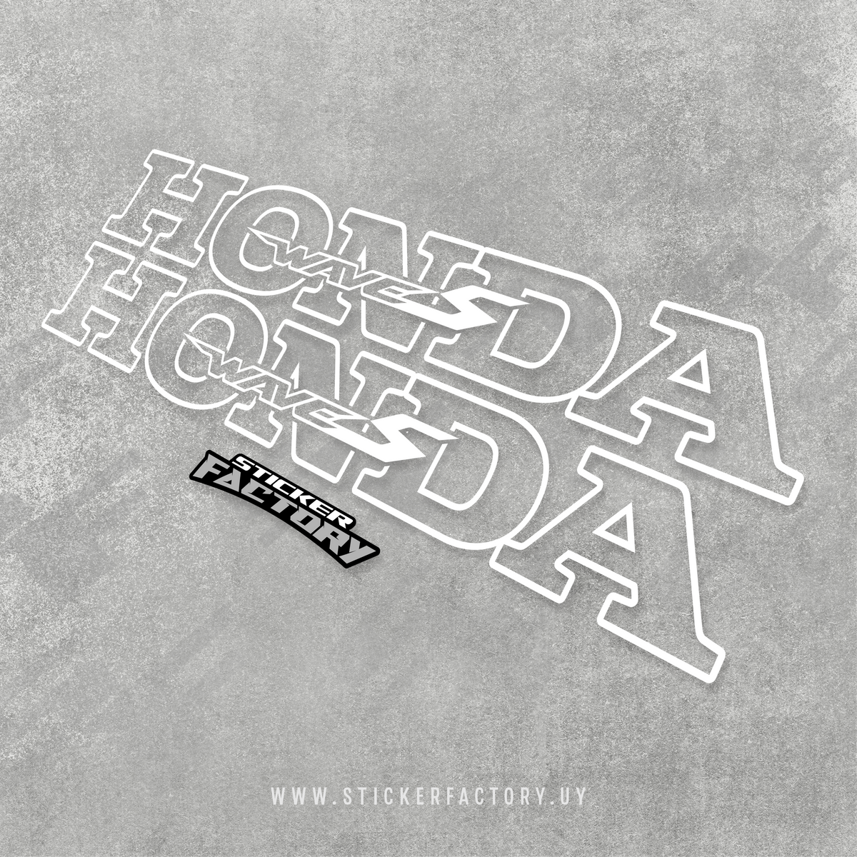 Par de Sticker HONDA laterales