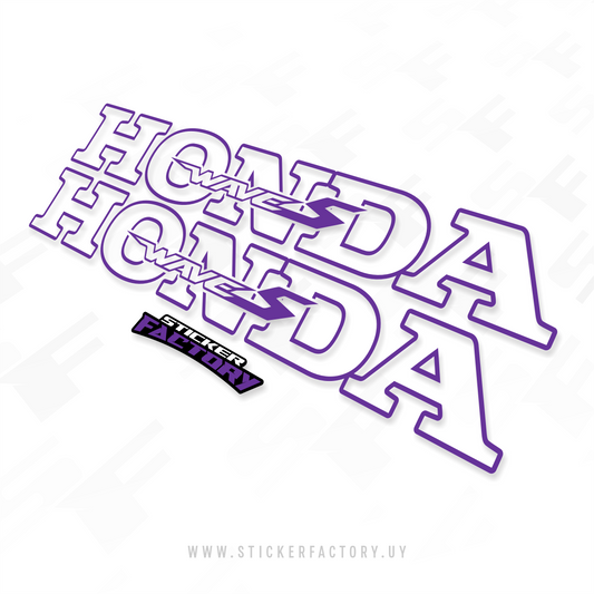Par de Sticker HONDA laterales
