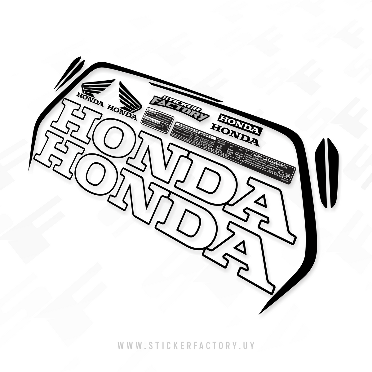 HONDA Wave S (Diseño 2021 con Laterales Honda)
