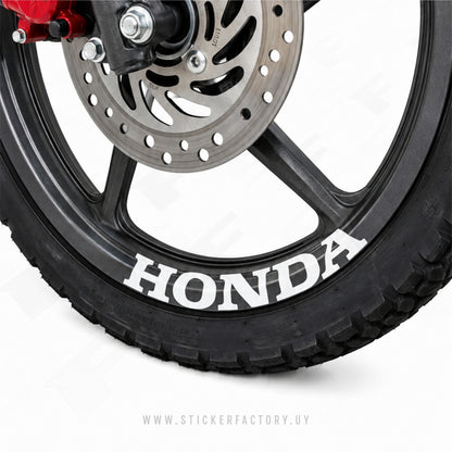 STICKER "HONDA" PARA LLANTAS (1 UNIDAD)