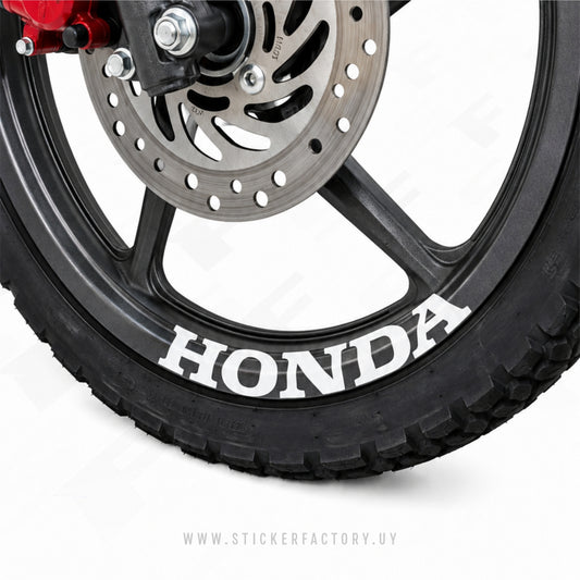 STICKER "HONDA" PARA LLANTAS (1 UNIDAD)