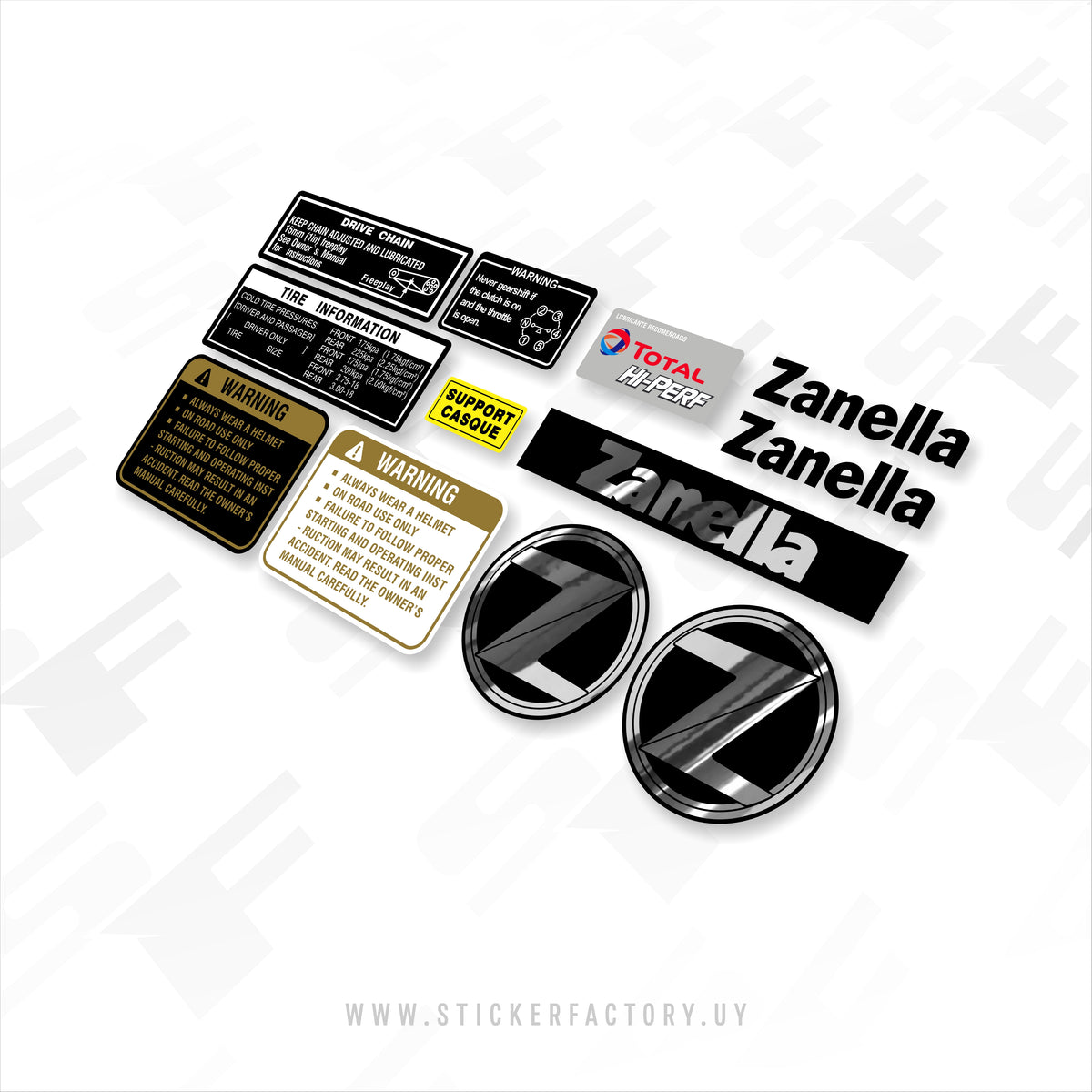 ZANELLA - SAPUCAI (Pack Insignias y Detalles)